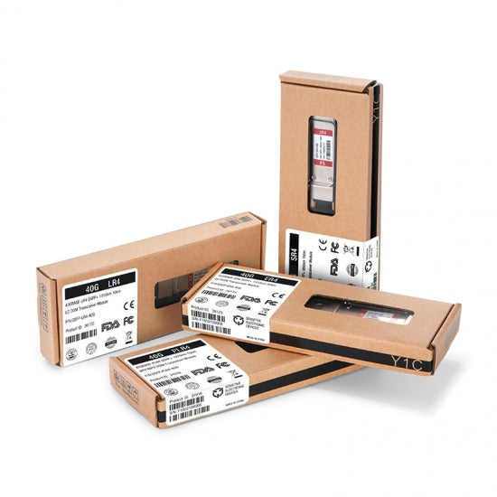 Módulo transceptor/Transceiver óptico compatible con Cisco QSFP-40G-ER4, 40GBASE-ER4 QSFP+ 1310nm 40km DOM LC dúplex SMF