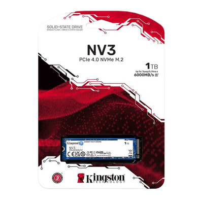 Caja oficial Kingston NV3 1TB SSD M.2 NVMe PCIe 4.0