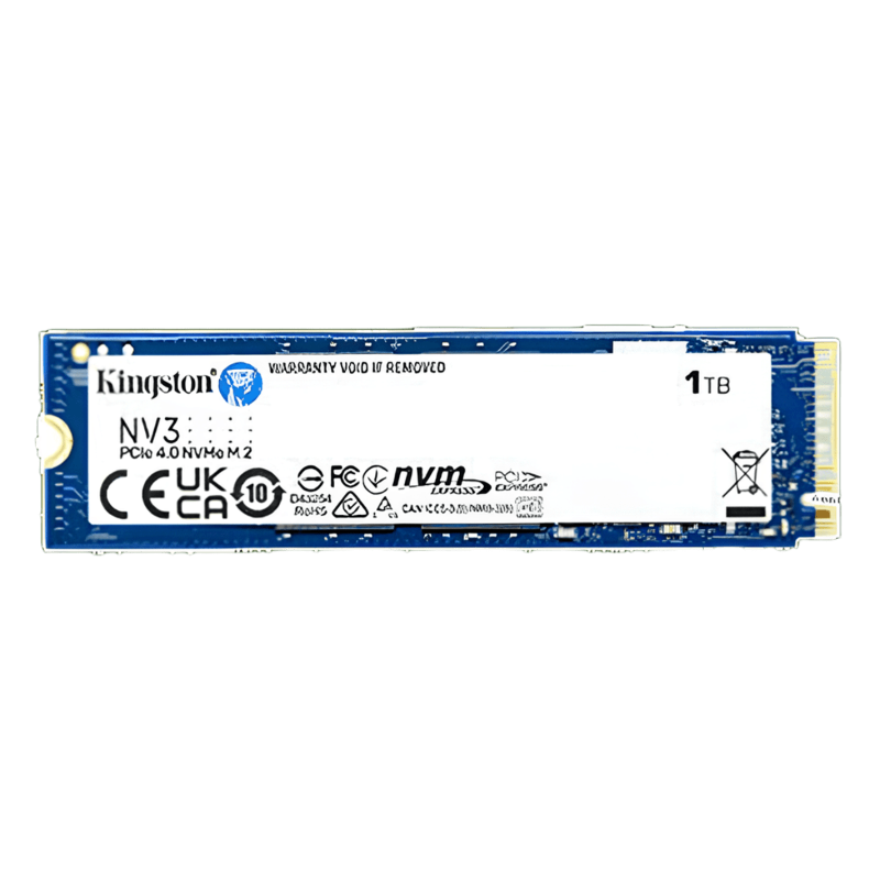 Kingston NV3 1TB SSD NVMe PCIe 4.0 vista frontal